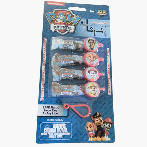 Kid Casters Paw Patrol Bait Pack Sponge Fish Training Lures/Casting Plugs - Picture 2 of 9